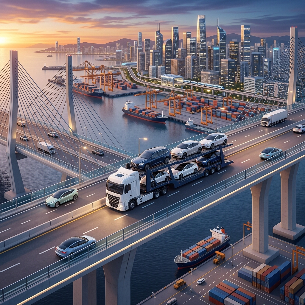 Premium 3D-Grafik für Auto Export in Erkrath